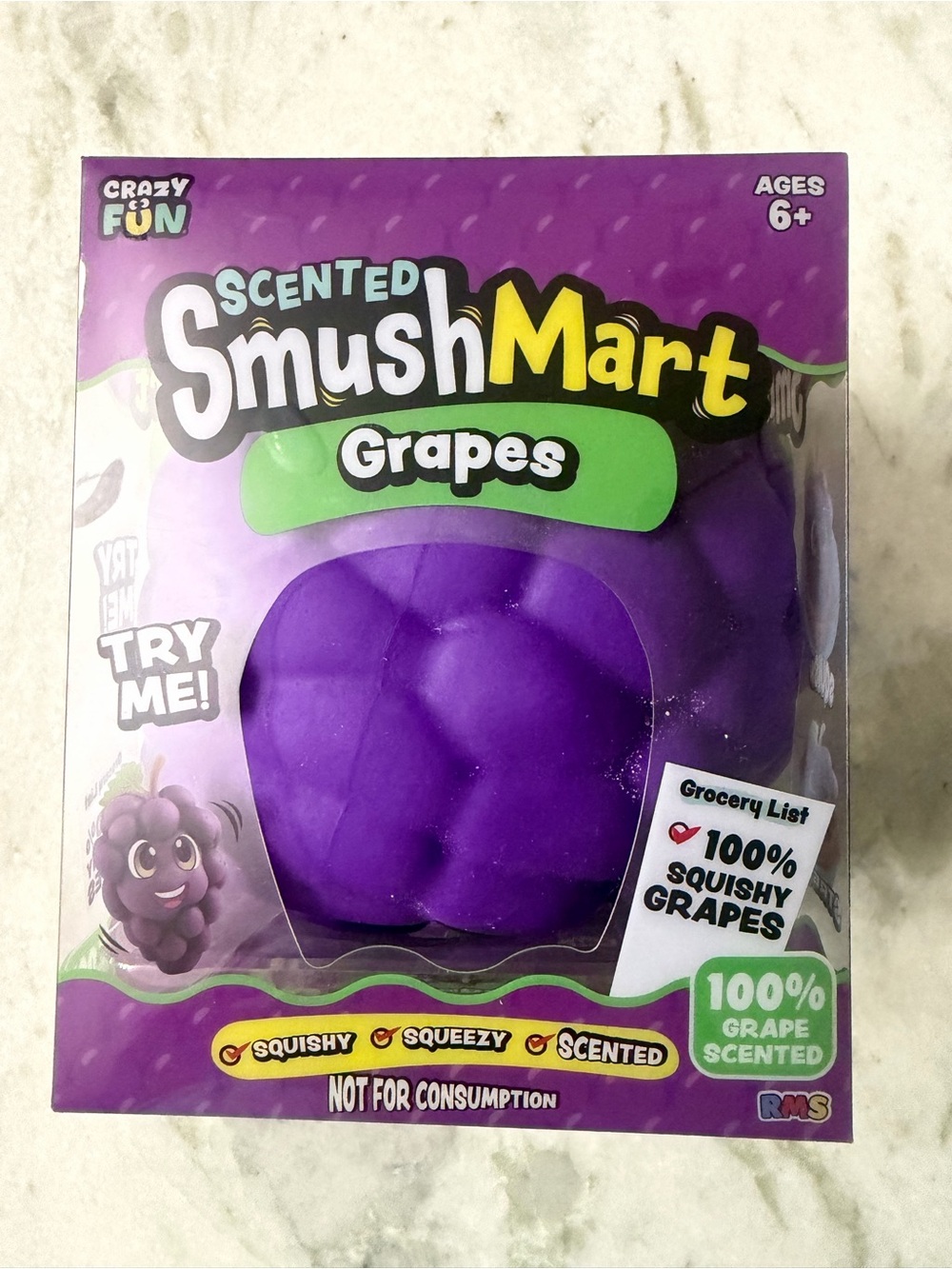 Scented Grapes Squishy Toy - Purple by